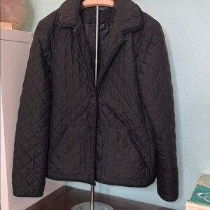 Chaps Dark Quilted Puffer Jacket
